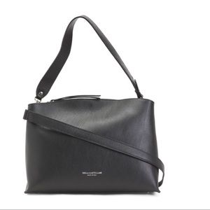 Viola Castellani black convertible crossbody purse